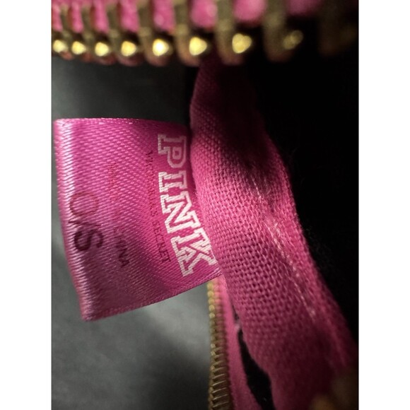 Victoria’s Secret PINK Vintage Dog Makeup Bag Pencil Case RARE Monogram - Picture 10 of 10